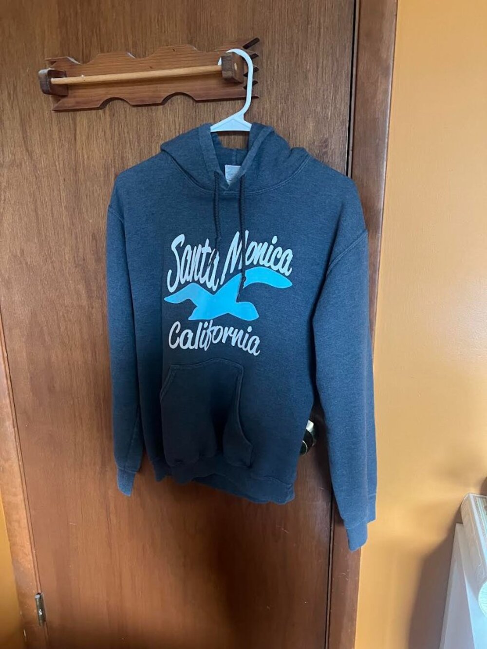 Gray Santa Monica California Hoodie S